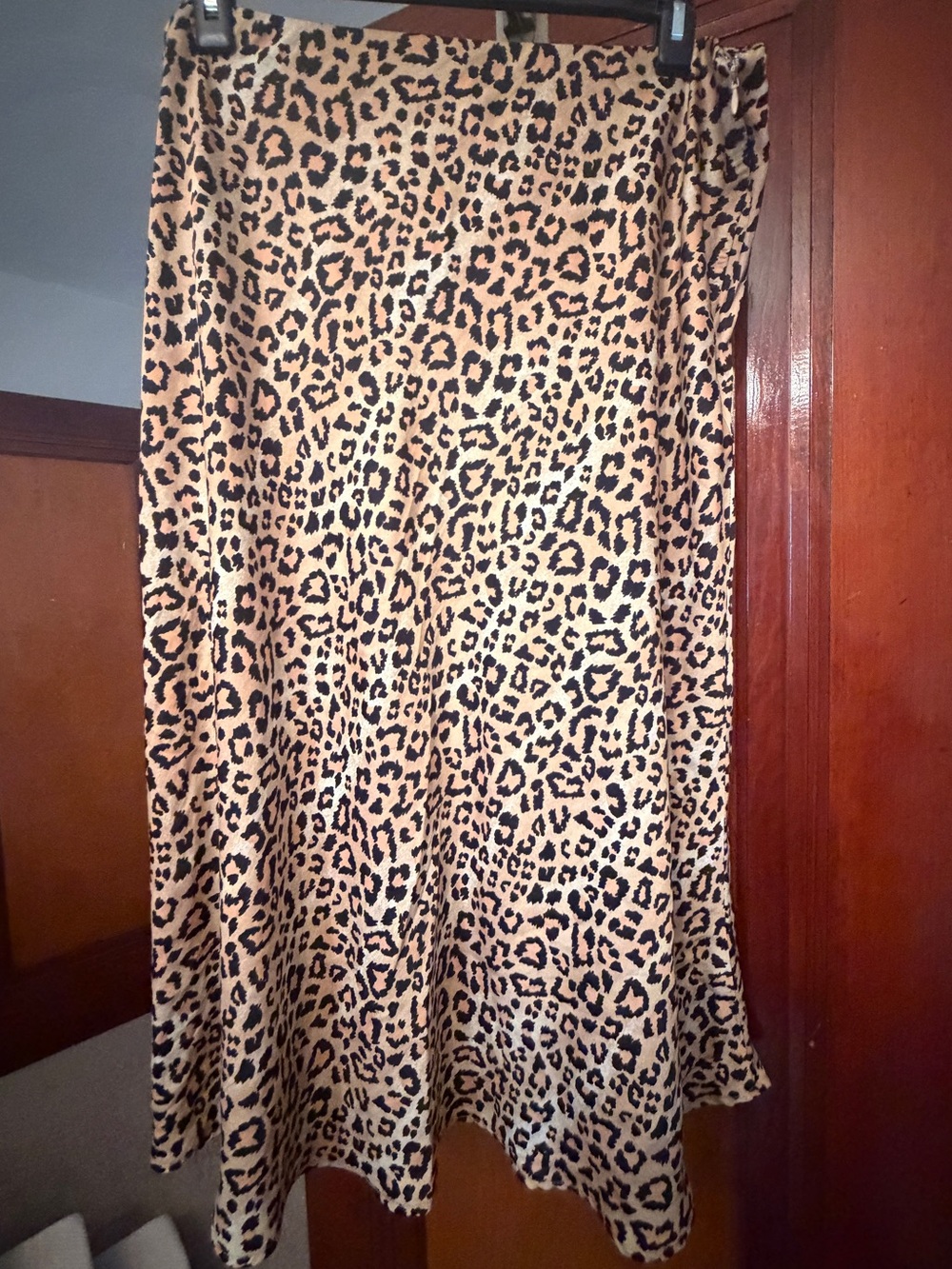 On 34th Leopard Print Midi Skirt